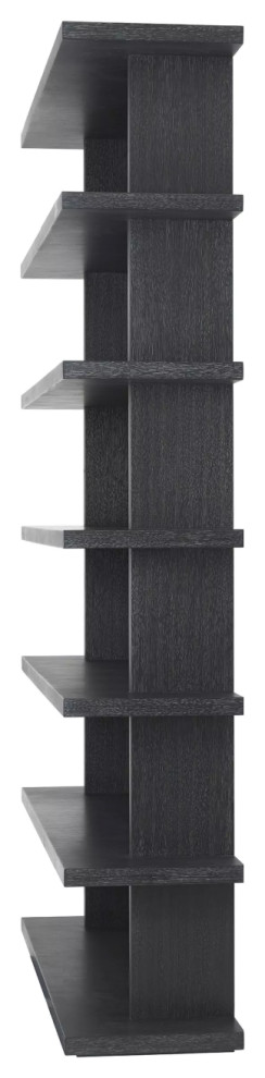 Charcoal Gray Oak Bookcase  Eichholtz Malibu   Transitional   Bookcases   by Oroa   Distinctive Furniture  Houzz