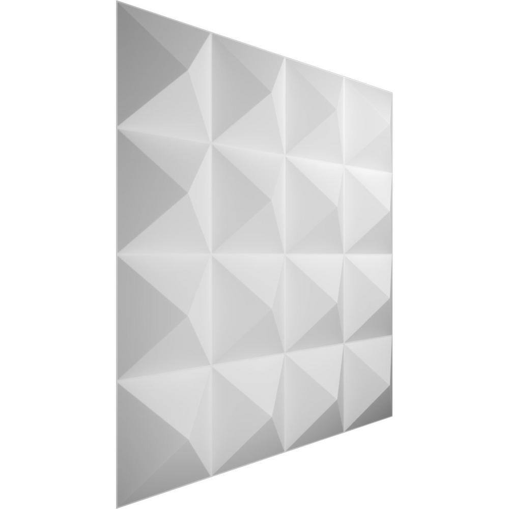 Ekena Millwork 19 58W x 19 58H Cornelia EnduraWall Decorative 3D Wall Panel Covers 53.49 Sq. Ft. (20-Pack for 53.49 Sq. Ft.) WP20X20CNWH-CASE-20