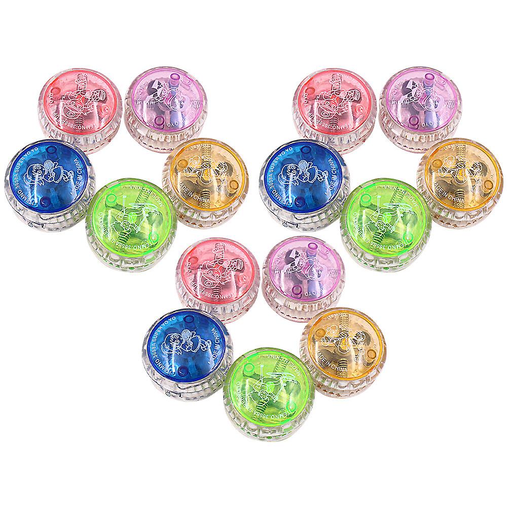 15pcs Led Light Up Responsive Bearing Balls Entertaining Toys Party Favors Yo-yo Toys