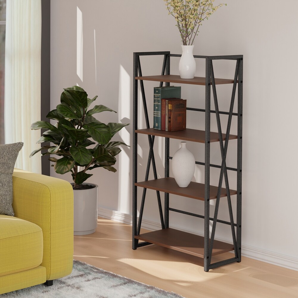 Isa 3/4/5 Tier Shelf  Graphite and Walnut