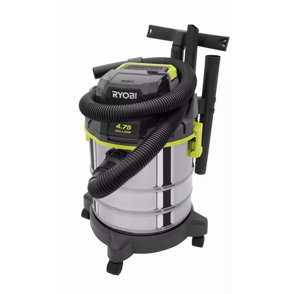 RYOBI ONE+ 18V Cordless 4.75 Gal. WetDry Vacuum Kit with 4.0 Ah Battery and Charger PWV201KN