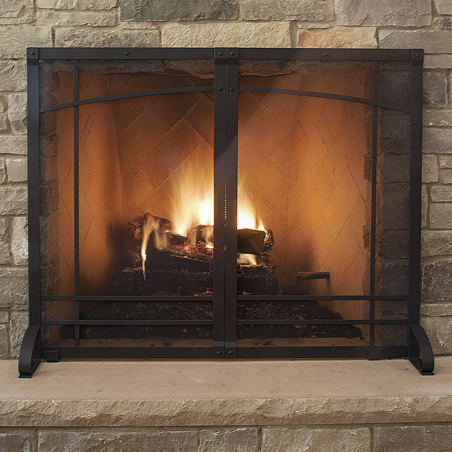 Pleasant Hearth FA811S Amherst Steel Fireplace Screen