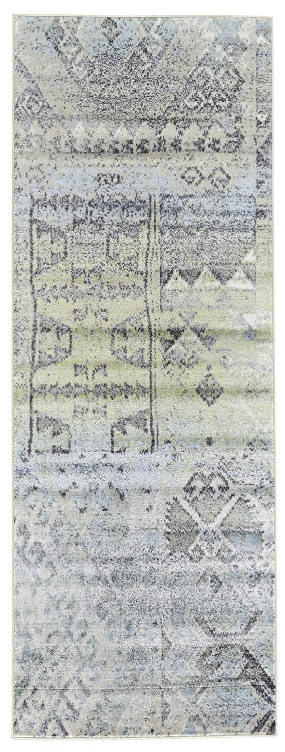 Alessandria Green and Blue Rug by BD Fine