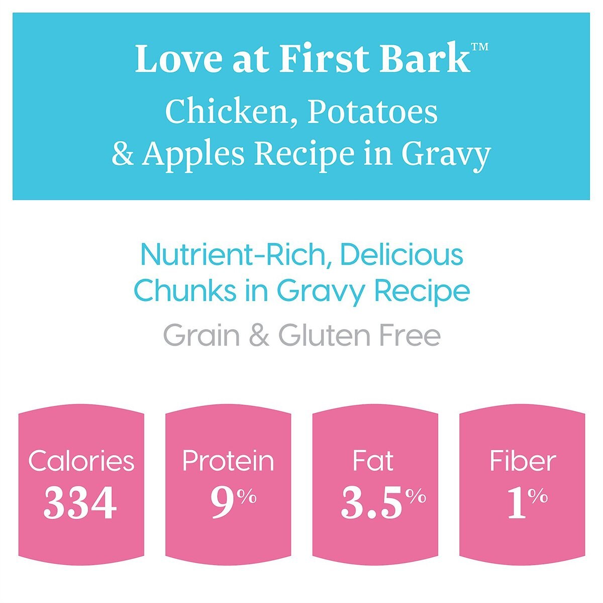 Solid Gold Love At First Bark Chicken， Potatoes and Apples Puppy Recipe Grain-Free Canned Dog Food