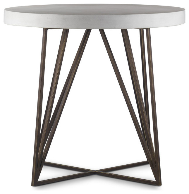 Dutch Side Table 26 quotDiameter   Transitional   Side Tables And End Tables   by AED Luxury Home Decor  Houzz