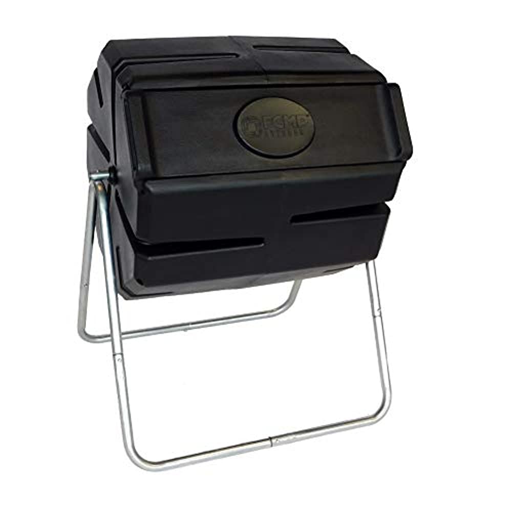 FCMP Outdoor Roto Tumbling Composter, Black