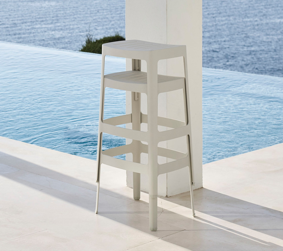 Cane line Cut bar stool  stackable  11402AS   Contemporary   Outdoor Bar Stools And Counter Stools   by Morning Design Group  Inc  Houzz