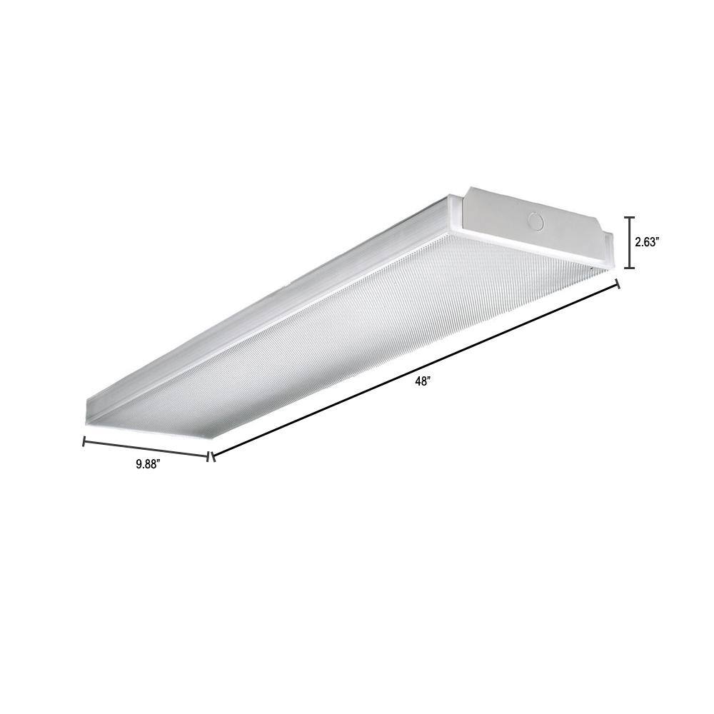 Metalux 2-Light 4 ft. White Wraparound Light WS232