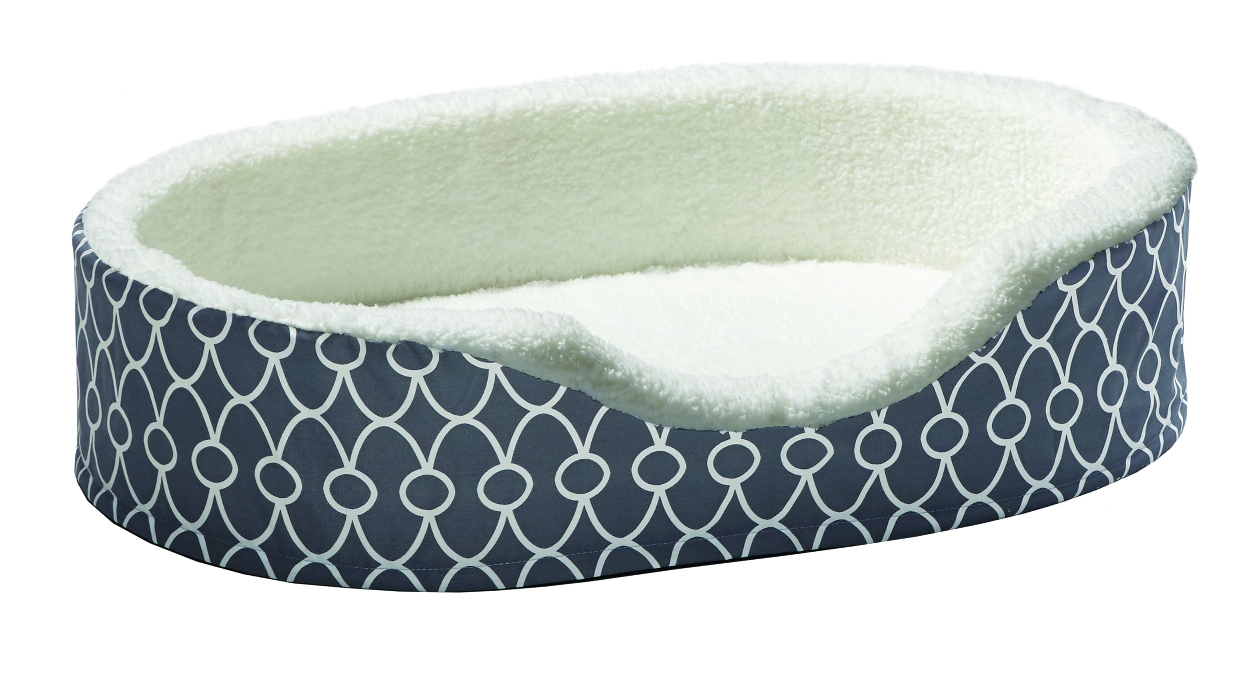 MIDWEST QT GRAY TFLN NEST PET BED 36IN