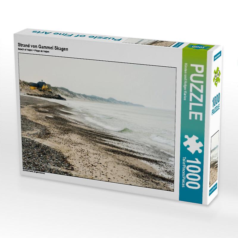 Strand von gammel skagen - calvendo foto-puzzle