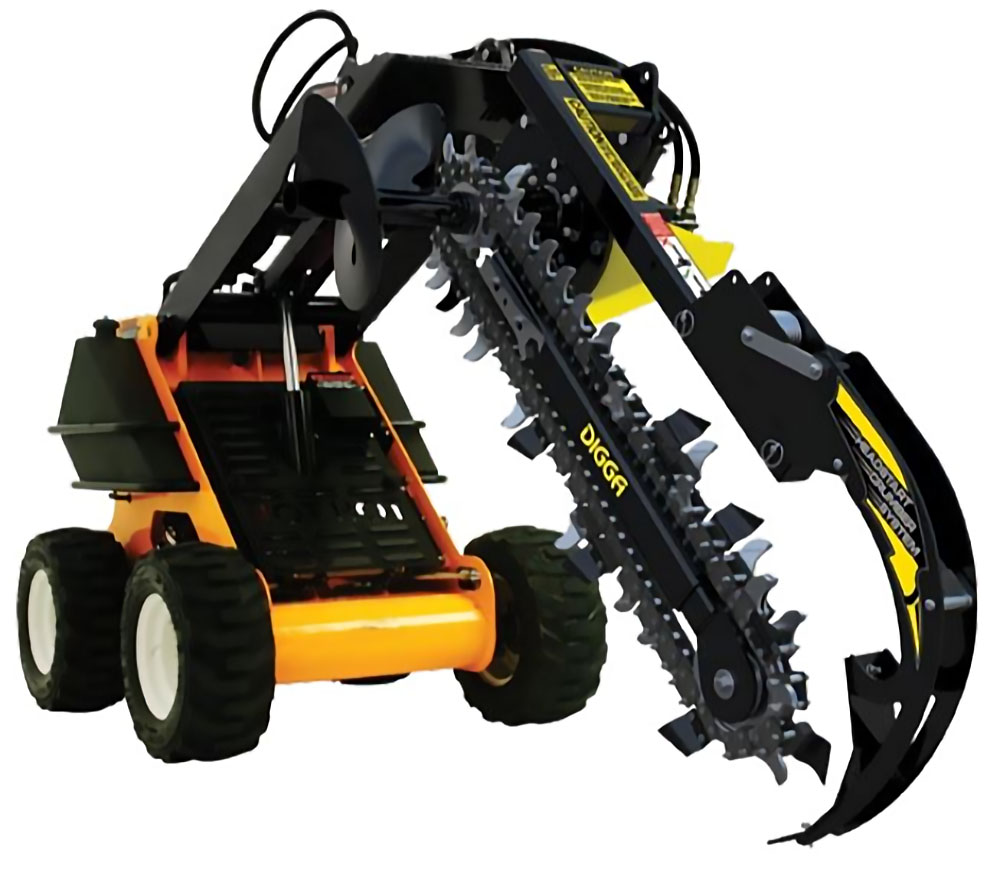 Mini Loader Trencher ; 6 Width， 36 Depth Cut ;