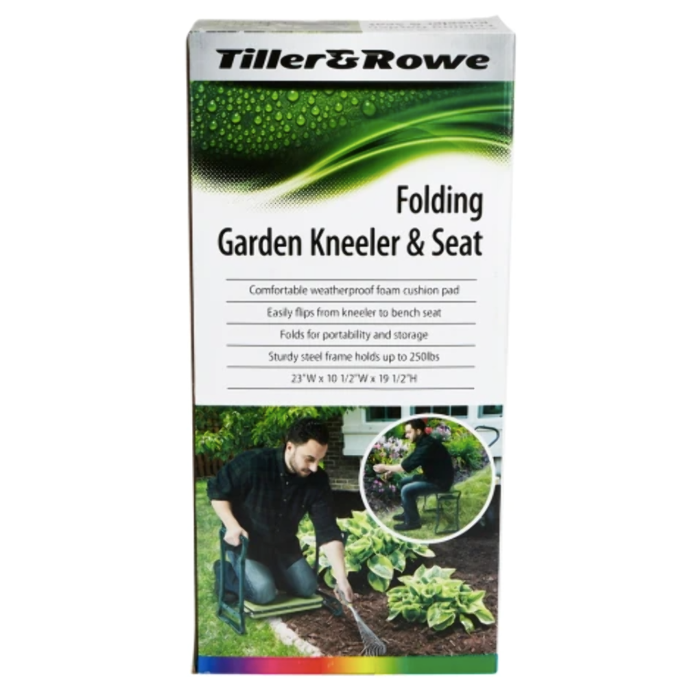 Westerly Tiller & Rowe Folding Garden Kneeler and Seat (Holds up to 250lbs)