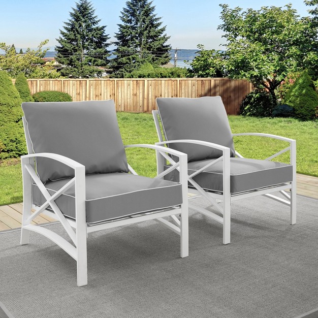 Crosley 2pc Kaplan Outdoor Patio Chair Set