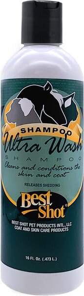 Best Shot Ultra Wash Dog and Cat Shampoo， 16-oz bottle