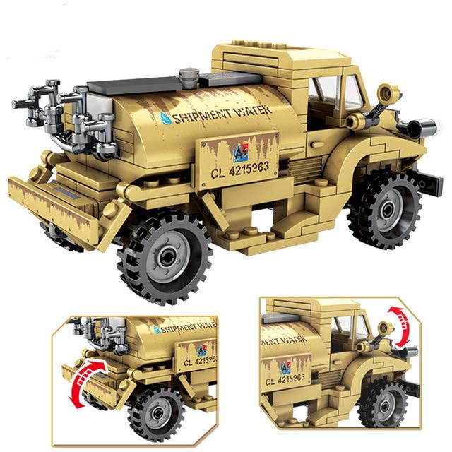 General Jim's Toys and Bricks Army Military Water Tanker Truck Building Blocks Set