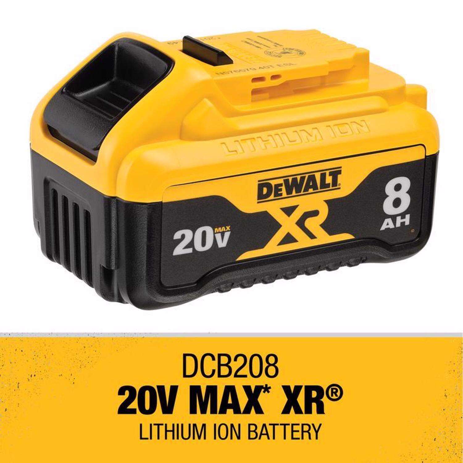 DW 20V MAX XR DCB208 8 Ah Lithium-Ion Battery 1 pc