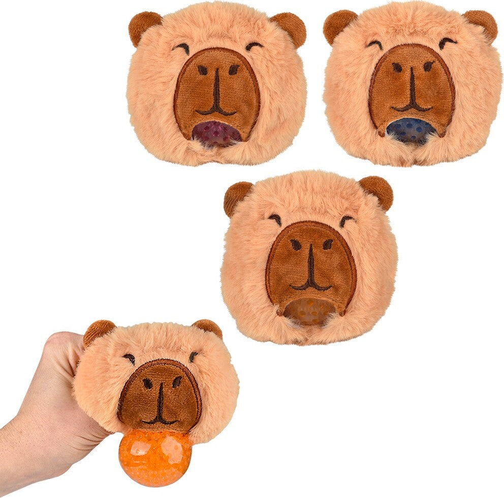 3 Capybara Squeezy Bead Plush Ball