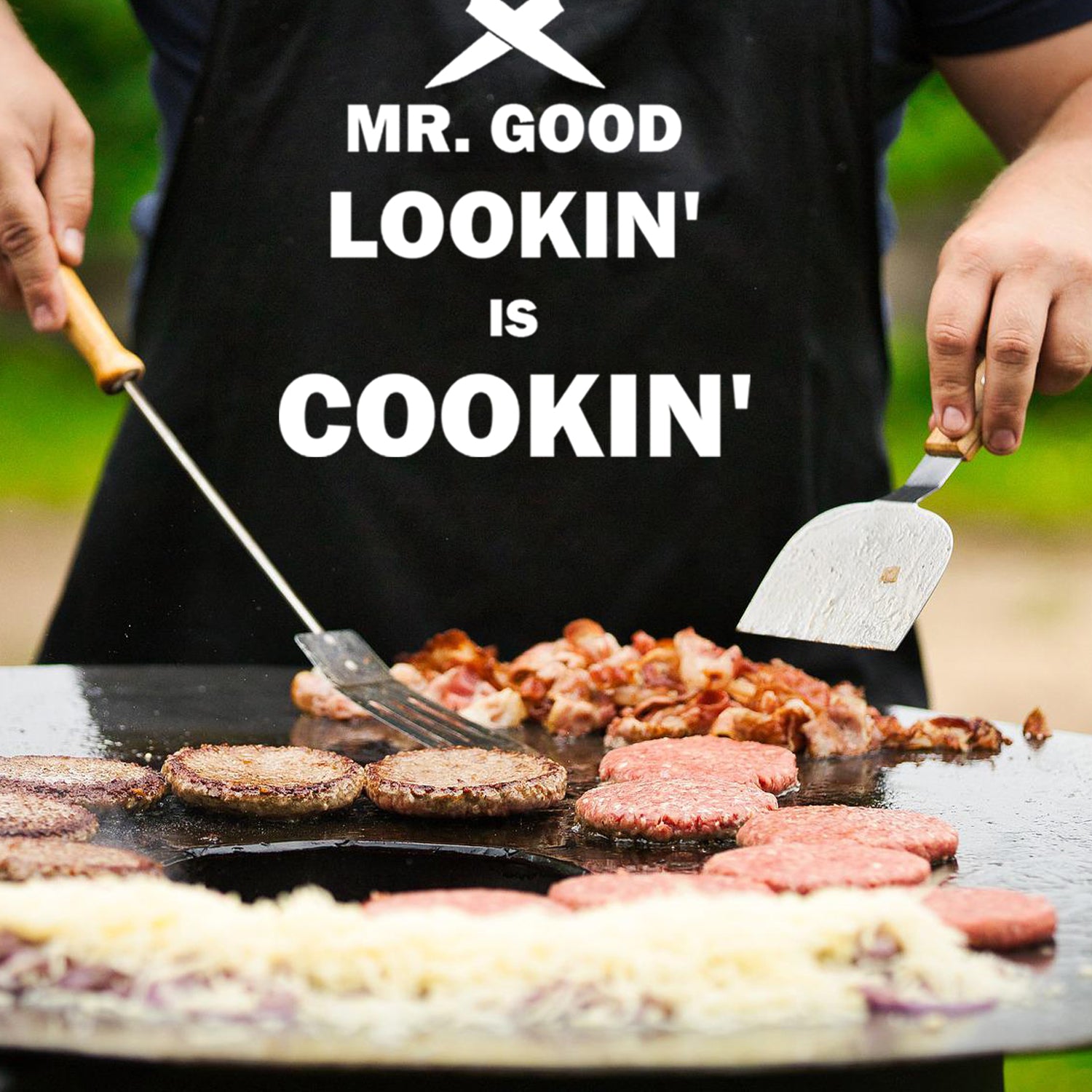 Cooking Aprons for Men， Funny Grill BBQ Kitchen Chef Apron for Men Dad Husband， Grilling Gifts for Fathers Day Birthday