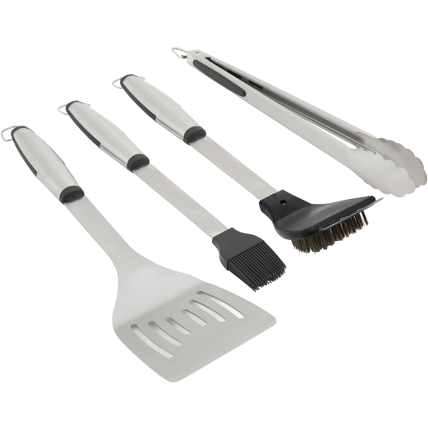 Grill Mark Stainless Steel Black/Silver Grill Tool Set 4 pc