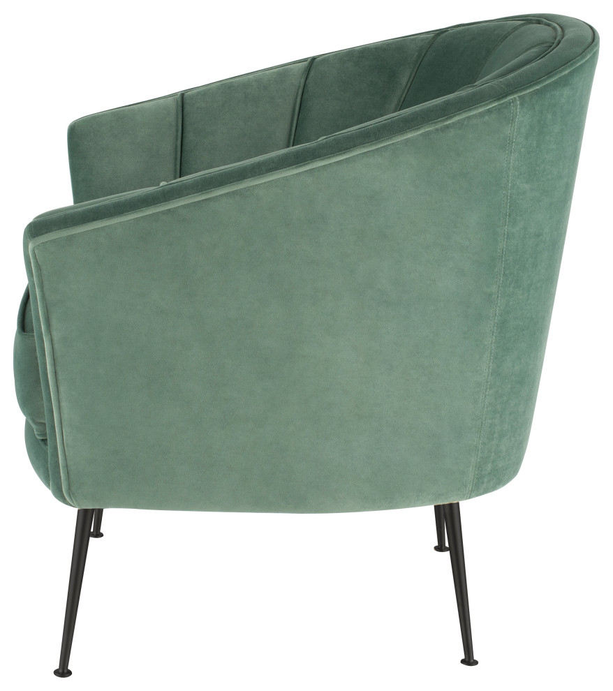 Aria Moss Single Seat Sofa   Midcentury   Armchairs And Accent Chairs   by Nuevo  Houzz