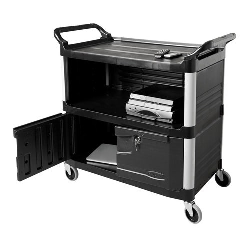 Rubbermaid FG409500BLA Xtra Equipment Cart