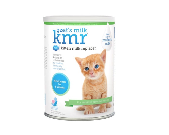 Goats Milk KMR Kitten Milk Replacer Powder， 12 oz. Can