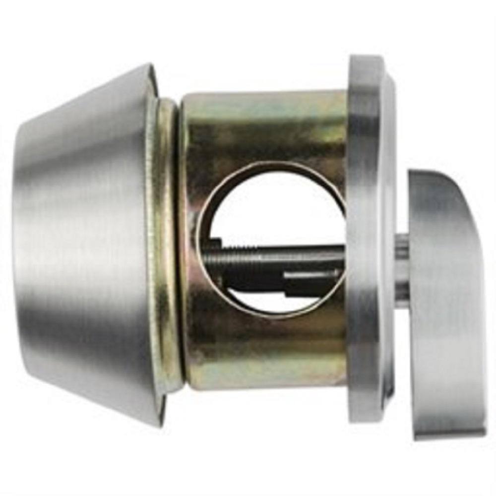 Universal Hardware Universal Hardware Industrial Duty Commercial Single Cylinder Deadbolt UL 3-Hr Fire ANSI Grade 1 Satin Chrome Finish UH40055