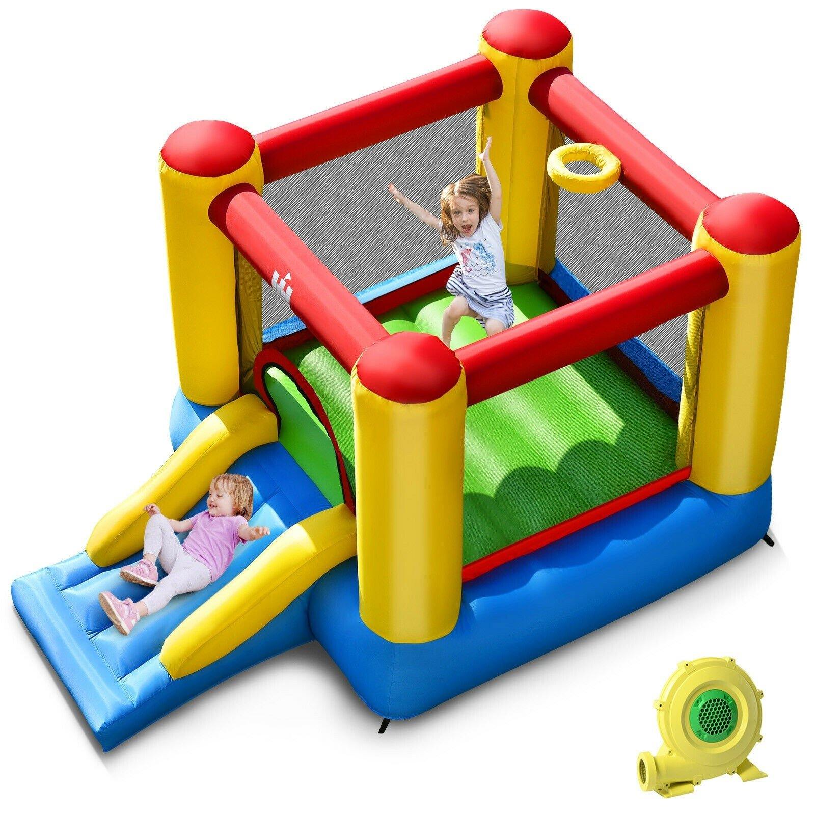 BOUNTECH Inflatable Bounce House, Kids Jump 'n Slide Bouncer with Jumping Area