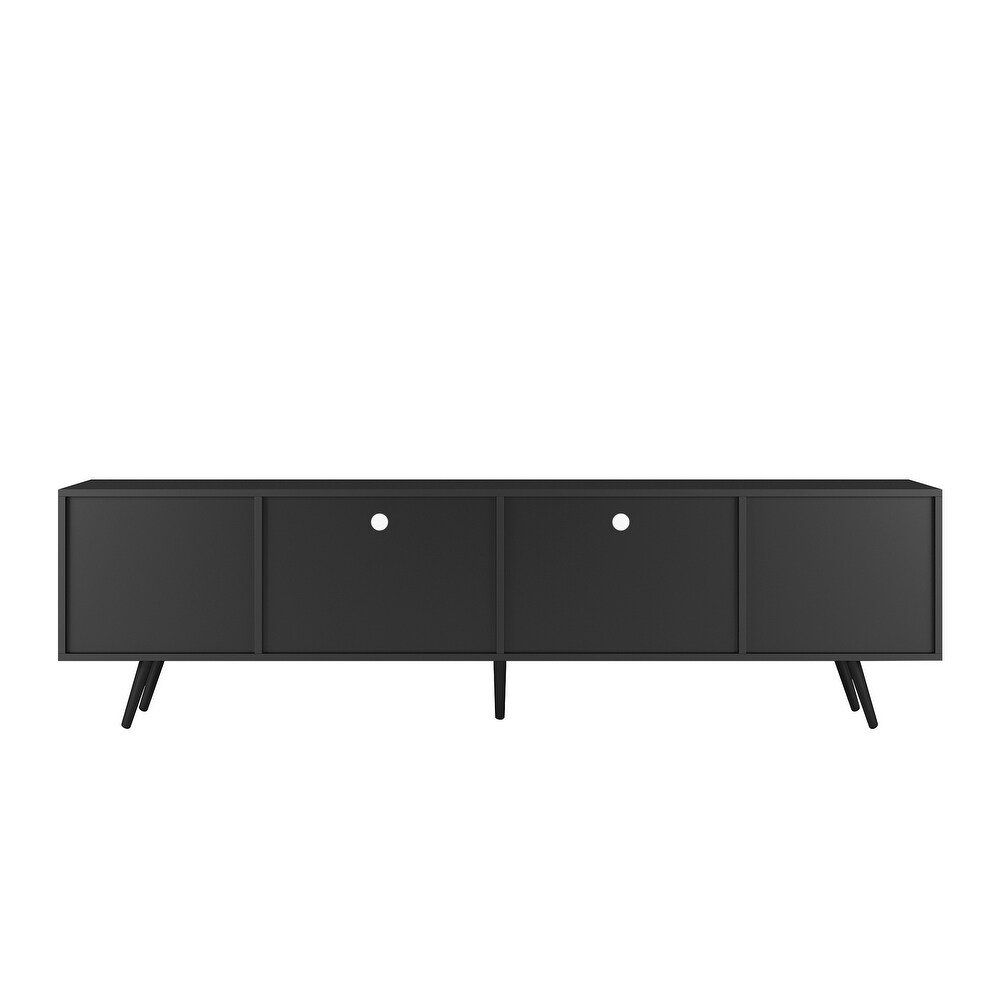 16 Colors LED TV Stand for 65 Inch TV  Wood Entertainment Center Console Table with Open Shelves   2 Drawers for Living Room