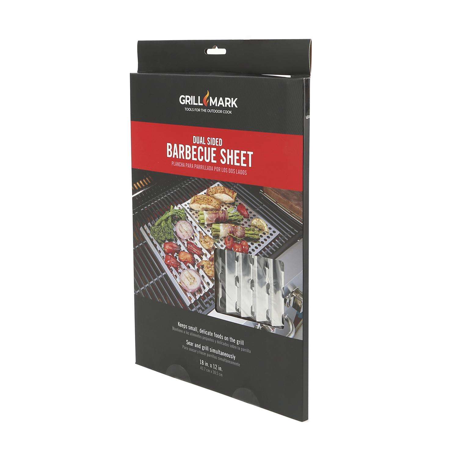 Grill Mark Stainless Steel Grilling Mesh Sheet 18 in. L X 12 in. W 1 pk