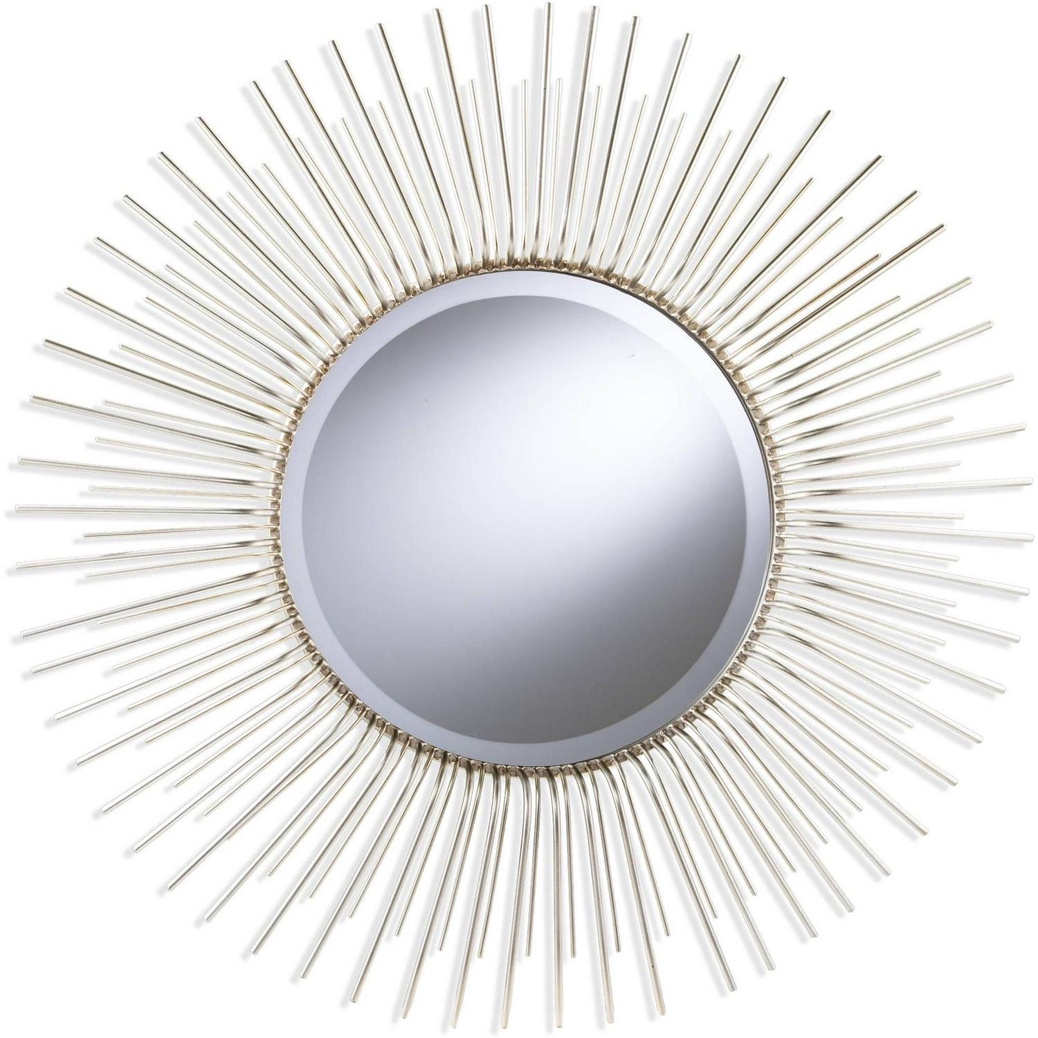 Southern Enterprises Toussai Round Oversized Sunburst Wall Mirror， Champagne Gold