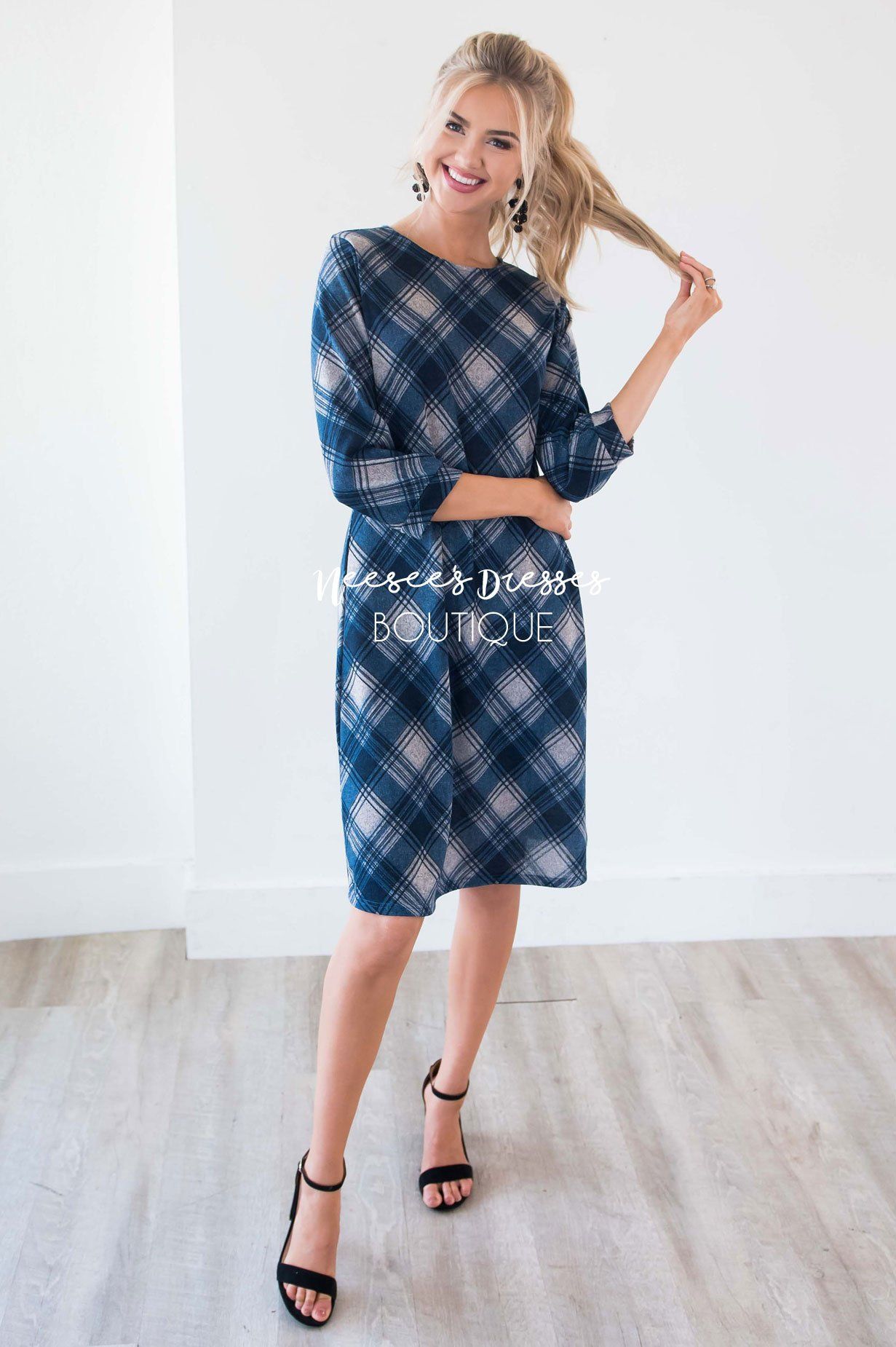 The Teresia Plaid Swing Dress