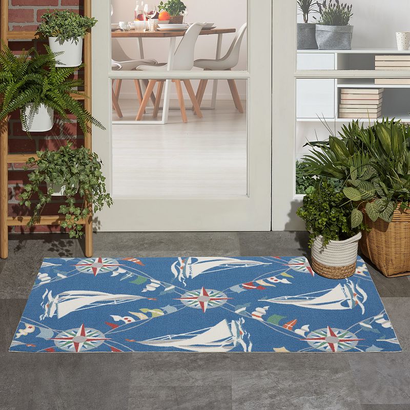 Waverly Sun N' Shade Sailing Indoor Outdoor Rug