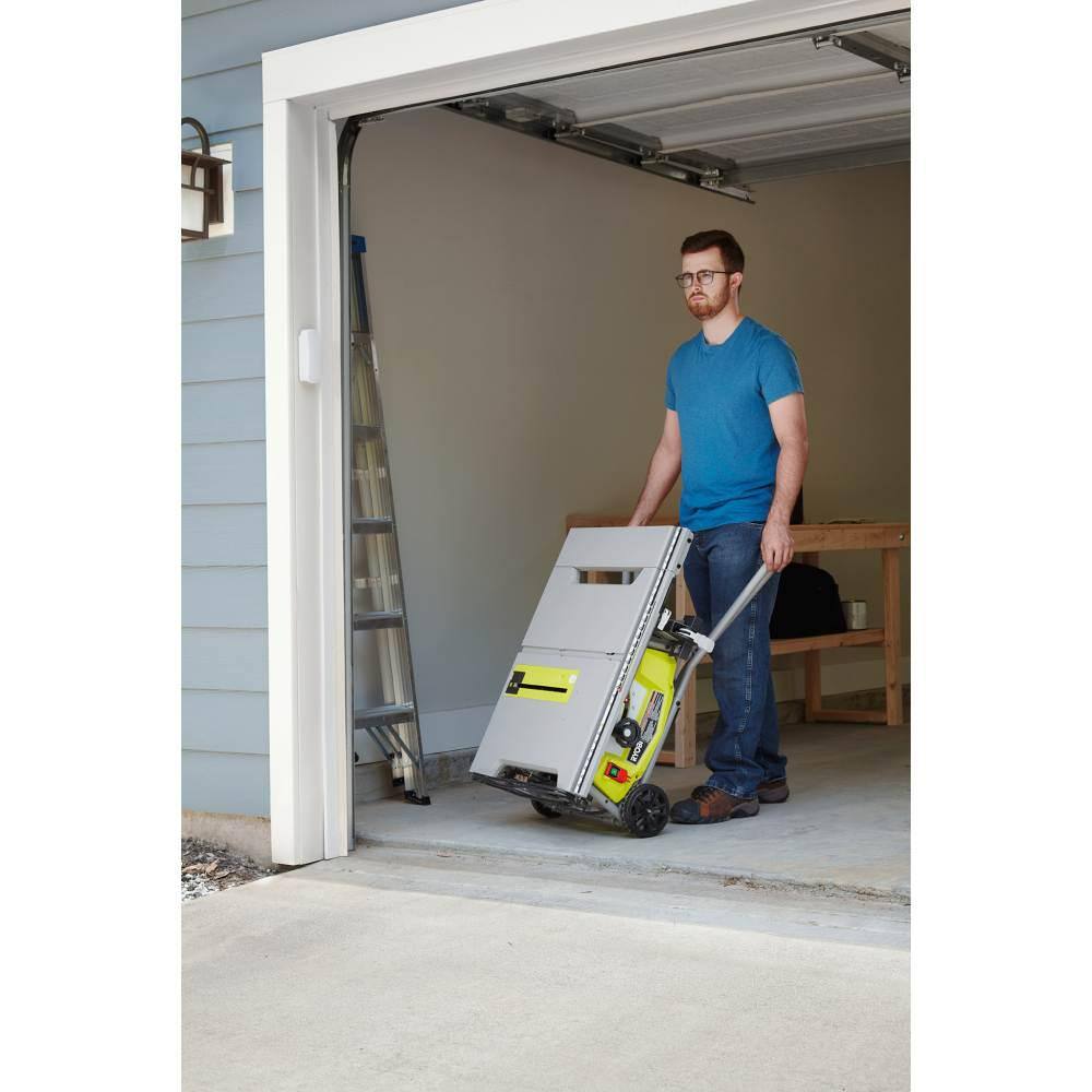 RYOBI 15 Amp 10 in Expanded Capacity Portable Table Saw w Rolling Stand  ONE+ 18V Brushless DrillDriver wBattery  Charger RTS23-PBLDD01K