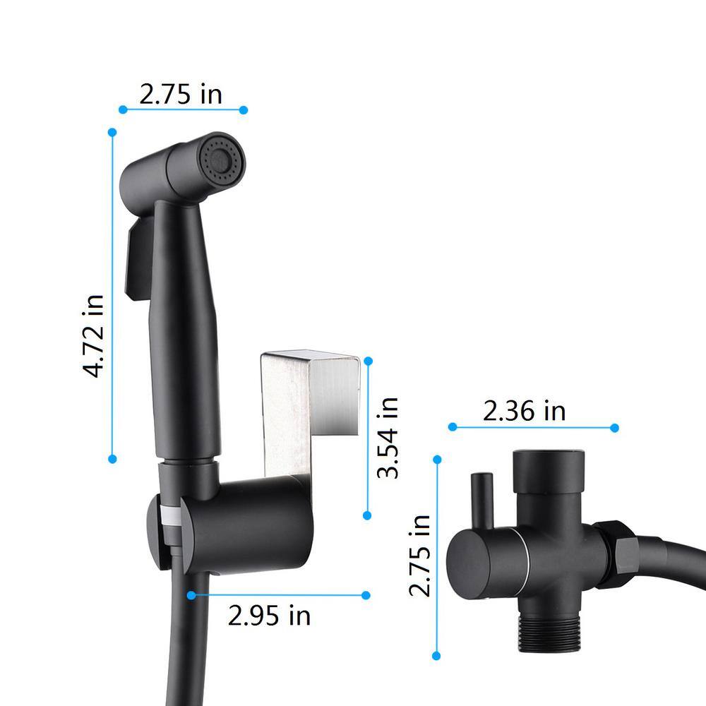 Nestfair 2-Handle Bidet Faucet in Matte Black DGPX0021