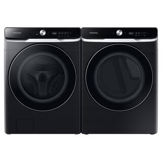  5 cu. ft. Smart High-Efficiency Front Load Washer with Smart Dial and OptiWash in Brushed Black WF50A8800AV