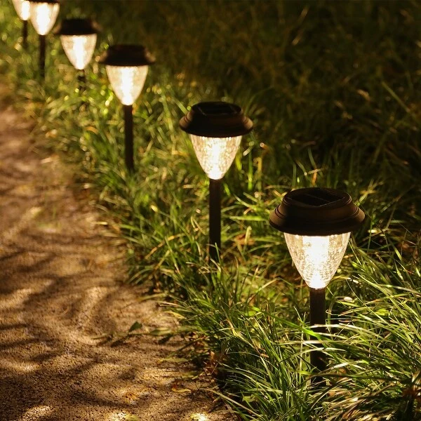 Solar Powered Waterproof LED Pathway Garden Light Pack(8 Pack) - 8 Pack