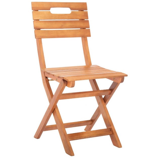 Blison Folding Chairs set Of 2 Natural Safavieh