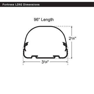 RectorSeal Fortress 92 in. L Cover for Ductless Mini Split LD92W