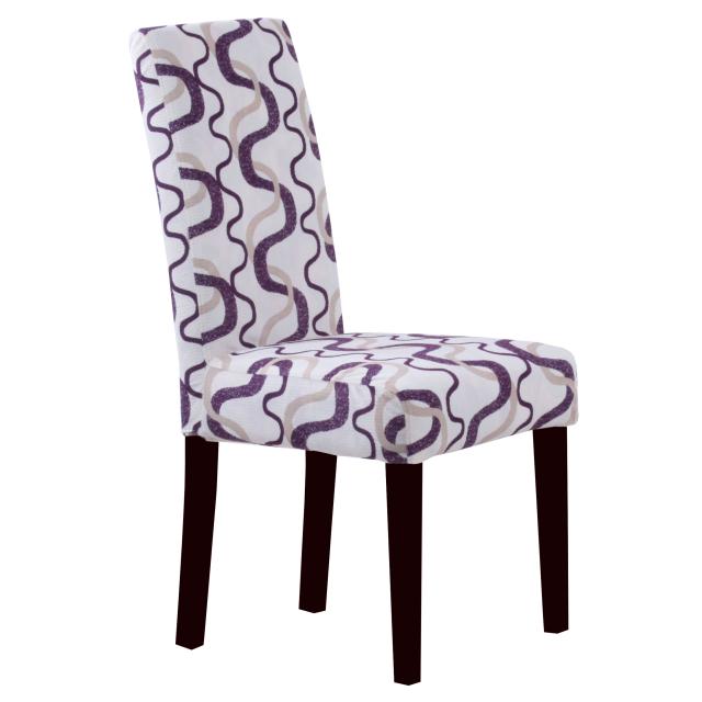 Villa Fabric Berry Print Dining Chairs (Set of 2)