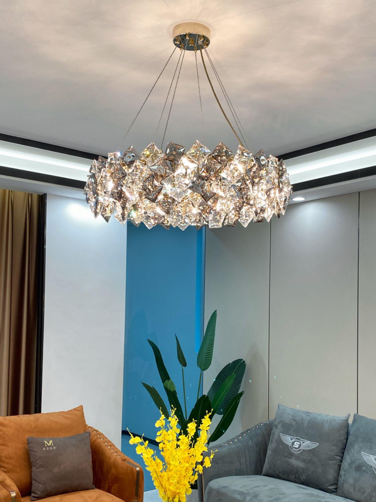 Scale Crystal Round Chandelier