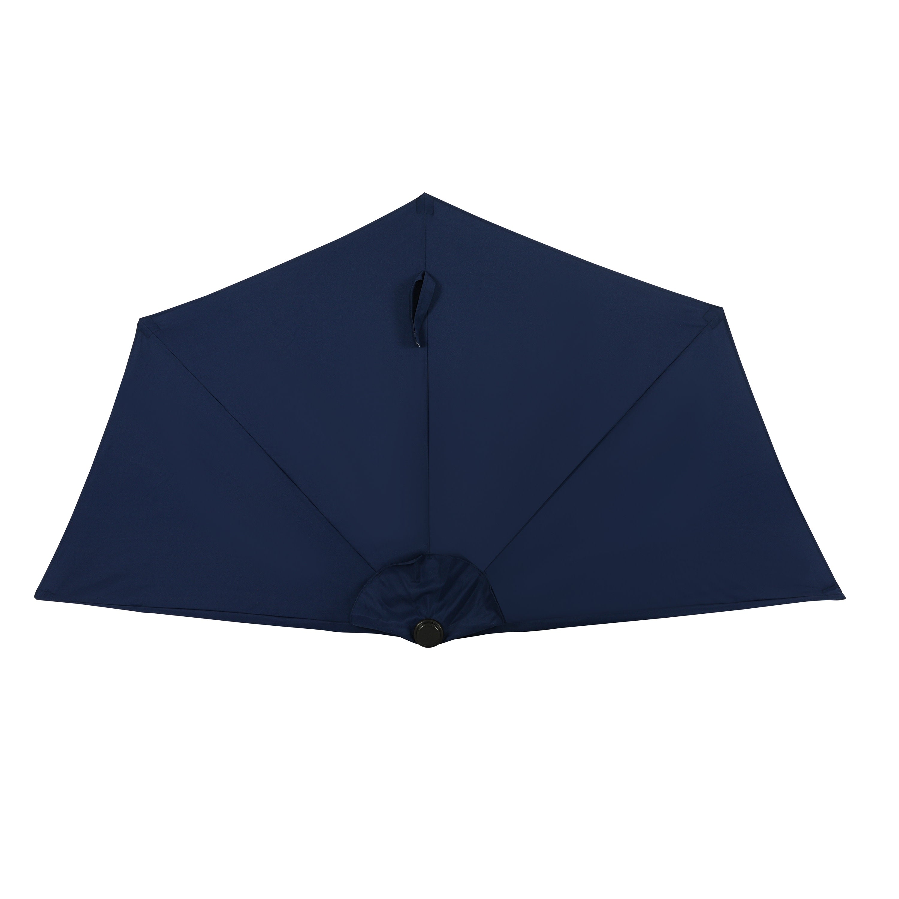 Lanai 9-ft Half Umbrella - Navy Blue - Polyester Canopy