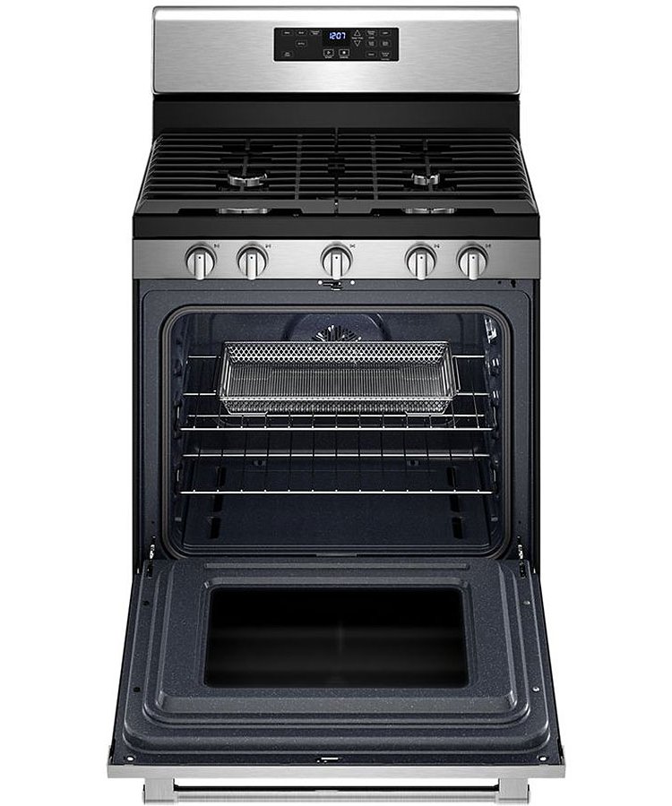 Maytag 5 Cu. Ft. Fingerprint Resistant Stainless Steel Gas Range With Air Fryer And Basket