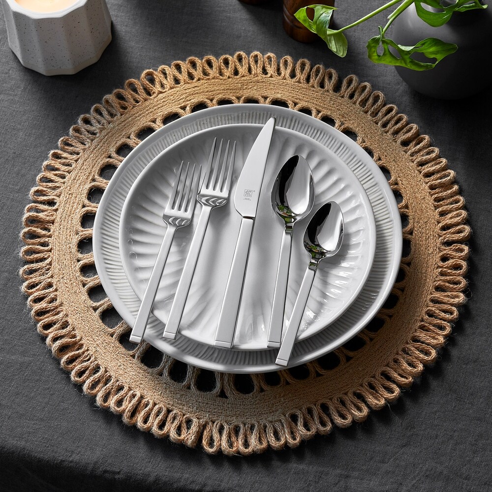 ZWILLING Squared 45 pc 18/10 Stainless Steel Flatware Set
