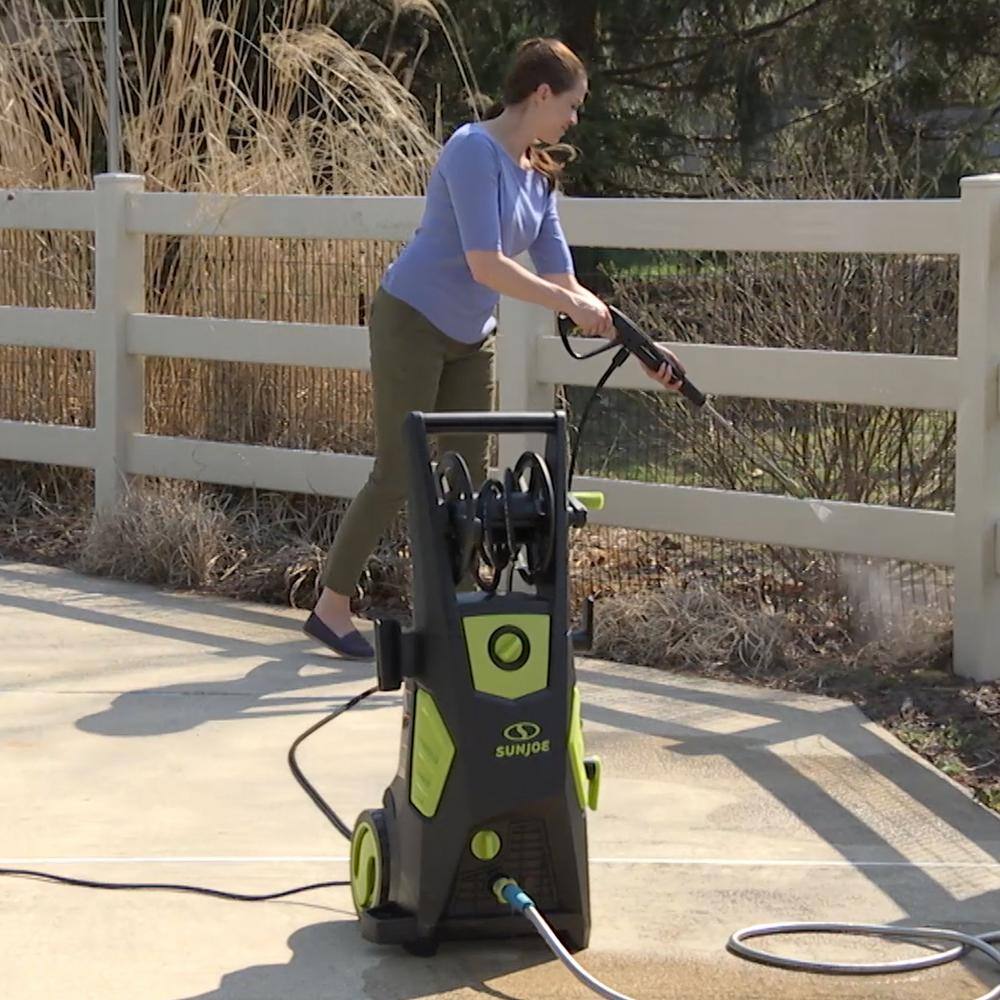 Sun Joe 2000 PSI 1.09 GPM 13 Amp Brushless Induction Cold Water Corded Electric Pressure Washer with Hose Reel SPX3501