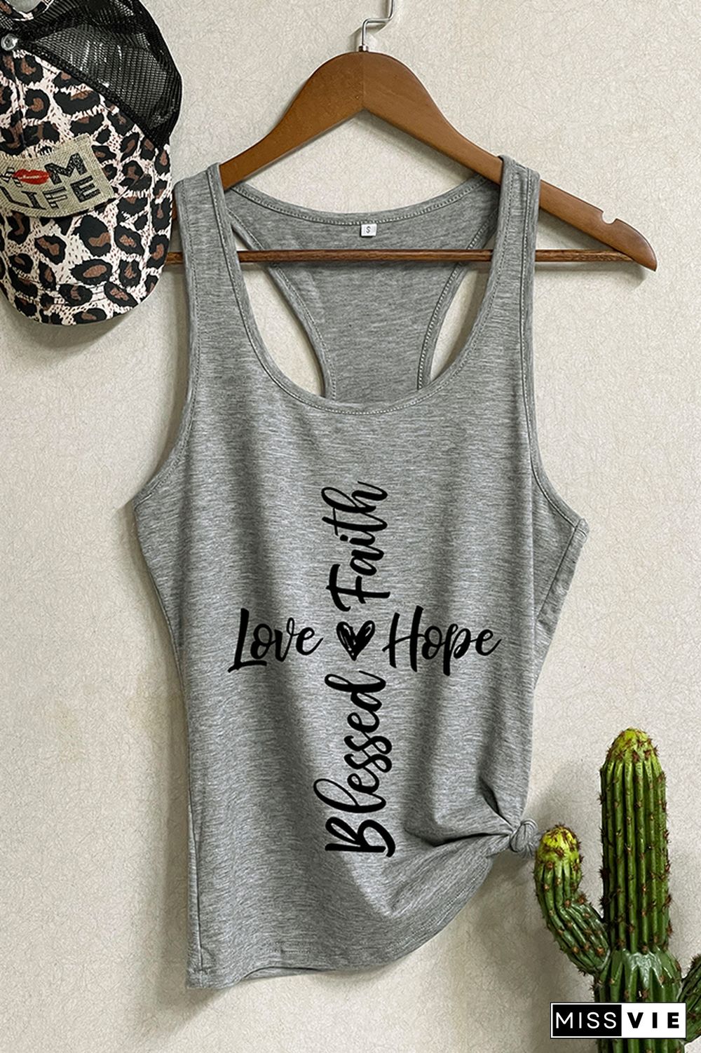 Blessed cross Sleeveless Tank Top Wholesale