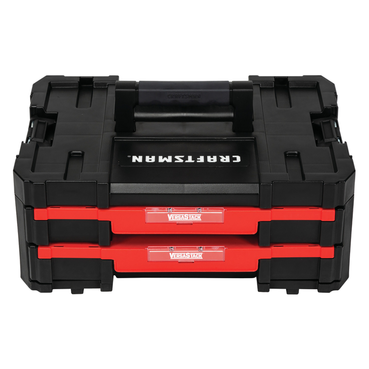 Craftsman VERSASTACK 17 in. 2-Drawer Tool Box 488 cu in Black/Red