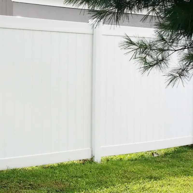 Fentech Manufacturer supply 8x8 vinyl fencing