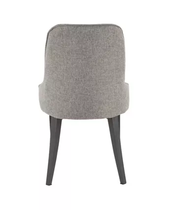 Lumisource Nueva Chair in Metal and Fabric Set of 2