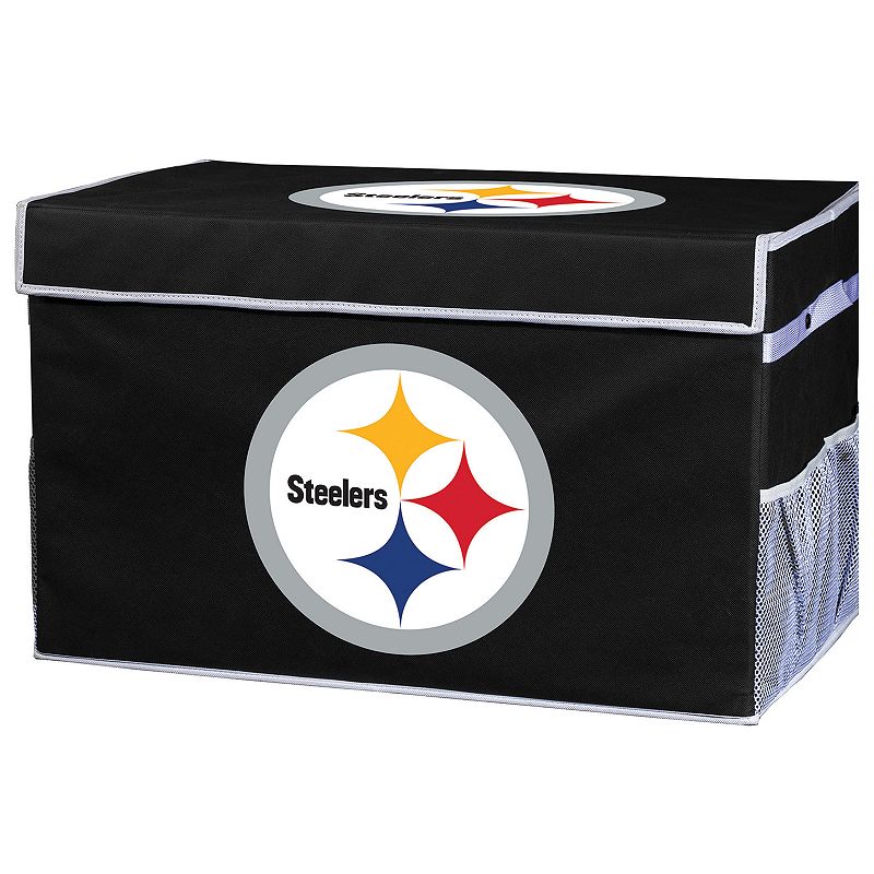 Franklin Sports Pittsburgh Steelers Small Collapsible Footlocker Storage Bin